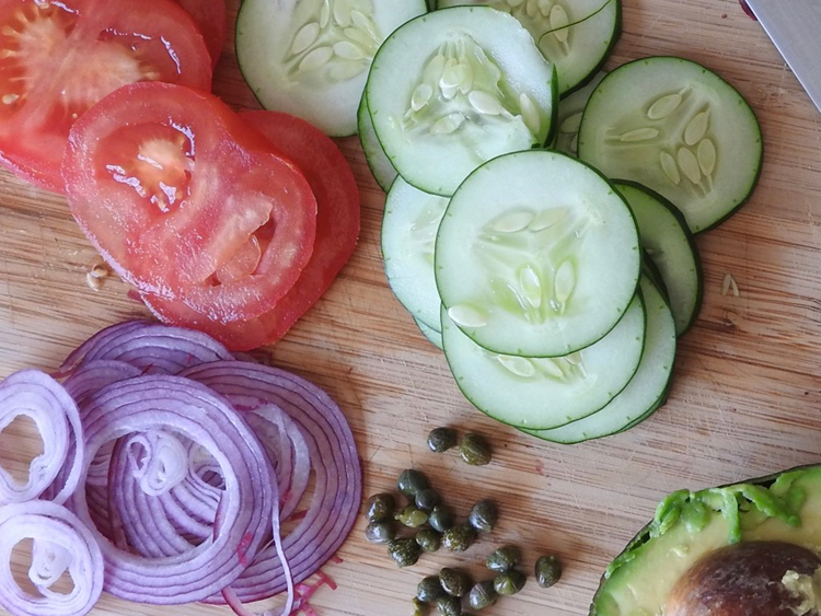 Light and Healthy Salmon Salad-TaylorWalkrFit.com