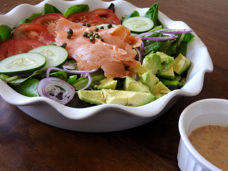 Light and Healthy Salmon Salad-TaylorWalkrFit.com